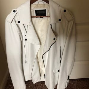 White leather jacket